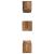 Set comodă TV 6 pcs Lemn vechi Mediu 30.5 x 30 x 30 cm GartenMobel Dekor