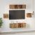 Set comodă TV 6 pcs Lemn vechi Mediu 30.5 x 30 x 30 cm GartenMobel Dekor