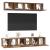 Set dulap TV 5 pcs Lemn vechi Standard Mediu Lemn compozit GartenMobel Dekor