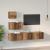 Set comodă TV 4 pcs Lemn vechi 80 x 30 x 30 cm Lemn compozit GartenMobel Dekor