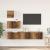 Set comodă TV 4 pcs Lemn vechi 80 x 30 x 30 cm Lemn compozit GartenMobel Dekor