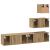 Set comodă TV Pe perete Altele 4 pcs stejar artizanal 80 x 30 x 30 cm GartenMobel Dekor