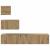 Set comodă TV Pe perete Altele 4 pcs stejar artizanal 80 x 30 x 30 cm GartenMobel Dekor
