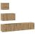 Set comodă TV Pe perete Altele 4 pcs stejar artizanal 80 x 30 x 30 cm GartenMobel Dekor