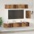 Set comodă TV 6 pcs Lemn vechi 100 x 30 x 30 cm Lemn compozit GartenMobel Dekor