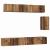 Set comodă TV 6 pcs Lemn vechi 100 x 30 x 30 cm Lemn compozit GartenMobel Dekor