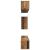 Set comodă TV 6 pcs Lemn vechi 100 x 30 x 30 cm Lemn compozit GartenMobel Dekor
