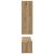 Set comodă TV cu raft 4 pcs stejar artizanal 30.5 x 30 x 90 cm GartenMobel Dekor