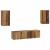 Set comodă TV 4 pcs Lemn vechi 30.5 x 30 x 60 cm Lemn compozit GartenMobel Dekor