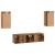 Set comodă TV 4 pcs Lemn vechi 30.5 x 30 x 60 cm Lemn compozit GartenMobel Dekor