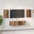 Set comodă TV 4 pcs Lemn vechi 30.5 x 30 x 60 cm Lemn compozit GartenMobel Dekor