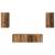 Set comodă TV 4 pcs Lemn vechi 30.5 x 30 x 60 cm Lemn compozit GartenMobel Dekor