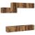 Set comodă TV 7 pcs Lemn vechi 60 x 30 x 30 cm Lemn compozit GartenMobel Dekor