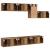 Set comodă TV 7 pcs Lemn vechi 60 x 30 x 30 cm Lemn compozit GartenMobel Dekor
