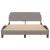 Cadru de pat fără saltea, gri taupe, 140x190 cm, textil GartenMobel Dekor