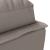 Șezlong cu perne, gri taupe, material textil GartenMobel Dekor
