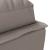 Șezlong cu perne, gri taupe, material textil GartenMobel Dekor