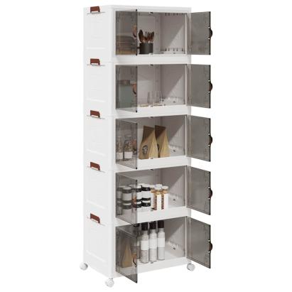 Cutie de depozitare stivuită cu roți 5 niveluri 75L 64x40x179cm GartenMobel Dekor