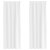 Perdele opace cu perdele 2 pcs Alb pur 245 x 140 cm Poliester GartenMobel Dekor