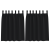 Perdele opace cu perdele 2 pcs Negru 140 x 140 cm Poliester GartenMobel Dekor