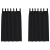 Perdele opace cu perdele 2 pcs Negru 175 x 140 cm Poliester GartenMobel Dekor