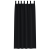 Perdele opace cu perdele 2 pcs Negru 225 x 140 cm Poliester GartenMobel Dekor