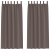 Perdele opace 2 pcs Maro închis 225 x 140 cm Poliester GartenMobel Dekor