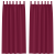 Perdele opace cu perdele 2 pcs bordo 225 x 140 cm Poliester GartenMobel Dekor