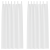 Perdele opace cu perdele 2 pcs Alb pur 245 x 140 cm Poliester GartenMobel Dekor