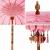 Umbrelă de soare Altele Manual Roz x 260 cm Bumbac și lemn masiv GartenMobel Dekor
