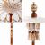 Parasol Balinez Altele Crem x 260 cm Bumbac și lemn masiv GartenMobel Dekor