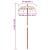 Parasol Balinez Altele Crem x 260 cm Bumbac și lemn masiv GartenMobel Dekor