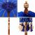 Parasol Balinez Altele albastru x 260 cm Bumbac și lemn masiv GartenMobel Dekor