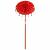 Parasol Balinez Altele Roșu x 260 cm Bumbac și lemn masiv GartenMobel Dekor