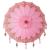 Parasol Balinez Altele Roz x 260 cm Bumbac și lemn masiv GartenMobel Dekor