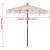 Umbrelă de soare Altele Crem x 250 cm Bumbac și lemn masiv GartenMobel Dekor