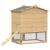 Coadă de găini Maro 75 x 59 x 60 cm Lemn masiv de pin GartenMobel Dekor