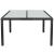 Masă de grădină, negru, 150 x 90 x 75 cm, poliratan GartenMobel Dekor