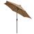 Umbrelă de soare cu LED-uri, stâlp din aluminiu, taupe, 300 cm GartenMobel Dekor
