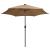 Umbrelă de soare cu LED-uri, stâlp din aluminiu, taupe, 300 cm GartenMobel Dekor