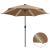 Umbrelă de soare cu LED-uri, stâlp din aluminiu, taupe, 300 cm GartenMobel Dekor