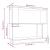 Bibliotecă/Separator cameră, alb, 80x25x70 cm lemn masiv pin GartenMobel Dekor