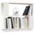 Bibliotecă/Separator cameră, alb, 80x25x70 cm lemn masiv pin GartenMobel Dekor
