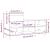 Pantofar, gri beton, 102x36x60 cm, lemn prelucrat GartenMobel Dekor