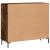 Dulap, stejar fumuriu, 90x34x80 cm, lemn compozit GartenMobel Dekor