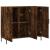 Dulap, stejar fumuriu, 90x34x80 cm, lemn compozit GartenMobel Dekor