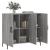 Dulap, gri sonoma, 90x34x80 cm, lemn compozit GartenMobel Dekor