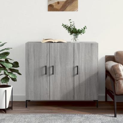 Dulap, gri sonoma, 90x34x80 cm, lemn compozit GartenMobel Dekor