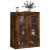 Dulap montat pe perete, stejar fumuriu, 69,5x34x90 cm GartenMobel Dekor