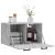 Dulap de perete, gri beton, 60x36,5x35 cm, lemn prelucrat GartenMobel Dekor